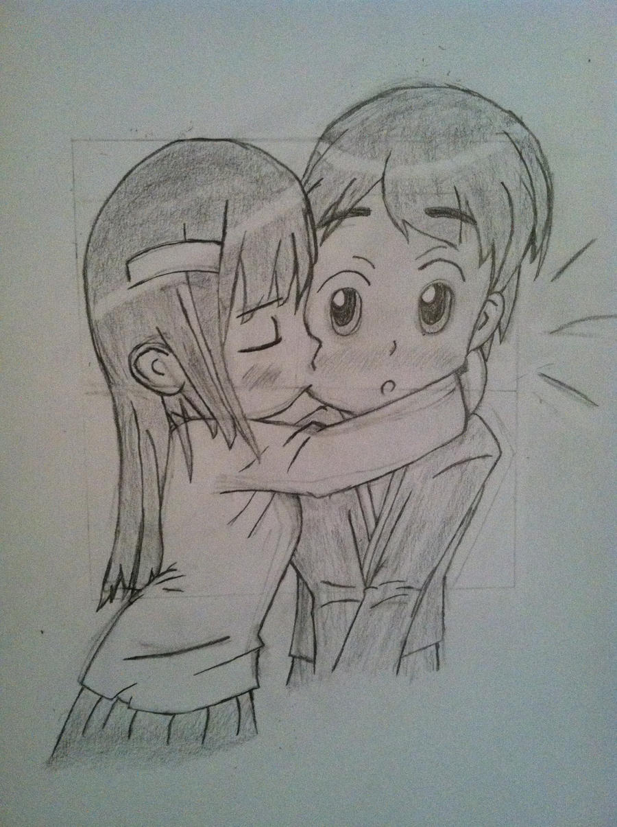 Chibi Girl Kissing Boy On The Cheek By Kaladinn On Deviantart Chibi Girl Kissing Boy On The Cheek By Kaladinn On Deviantart