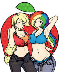 Applejack - Rainbow Dash comic