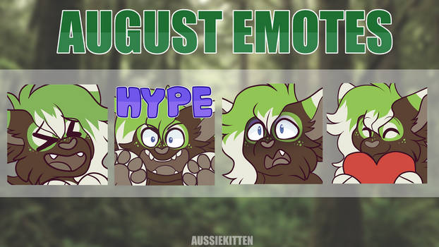 August Emotes For Twitch
