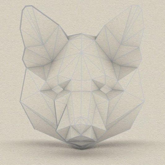 Fox Polyhaft Low Poly Fox Head by ALCHEMlST on DeviantArt