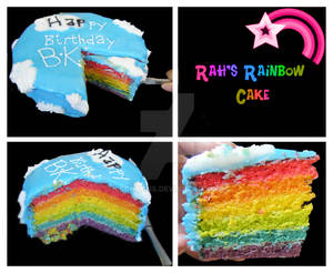 +Rainbow Cake+