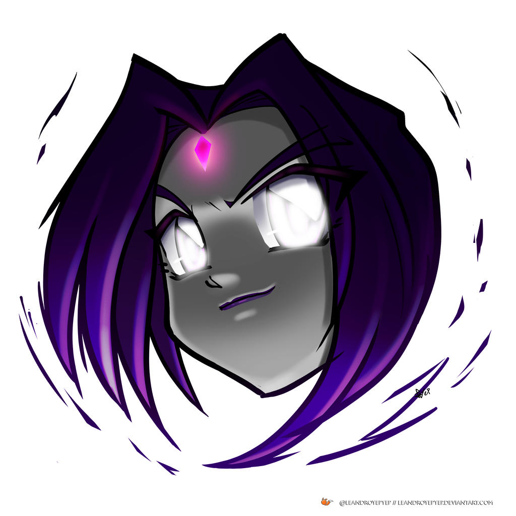 Chibi Raver Raven teen titans chibi face 02b by Leandroyepyep on DeviantArt