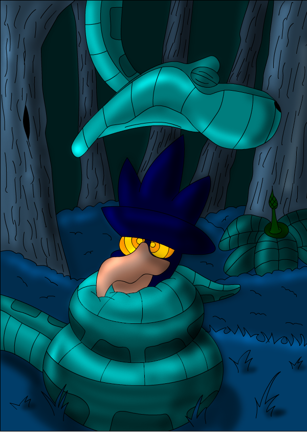 Thash Commission - Thash and Kaa by TupiRaccoon on DeviantArt