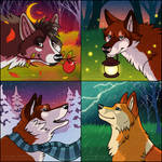 $5 Seasonal Icons - Canines by FlannMoriath
