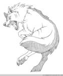 FurFright Sketch: WolfAtTwilight