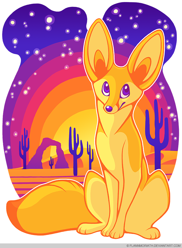 Fennec Fox in the Desert