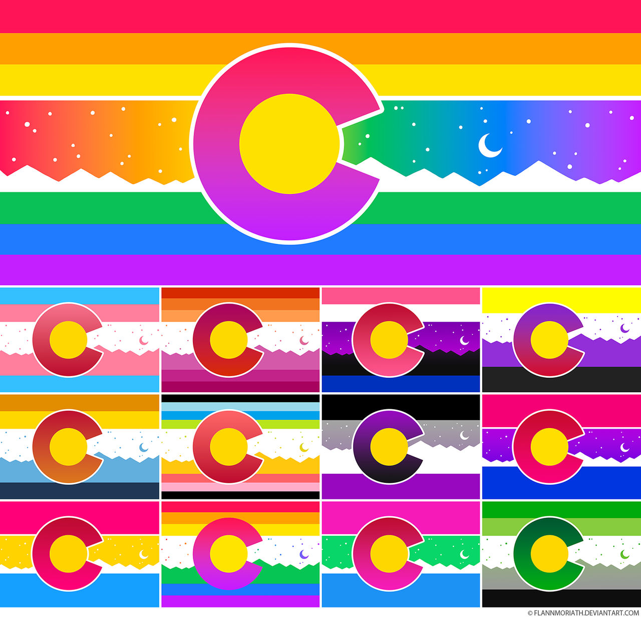 Deviantart Background Pride Flags Colorado LGBT Pride Flags by FlannMoriath on DeviantArt