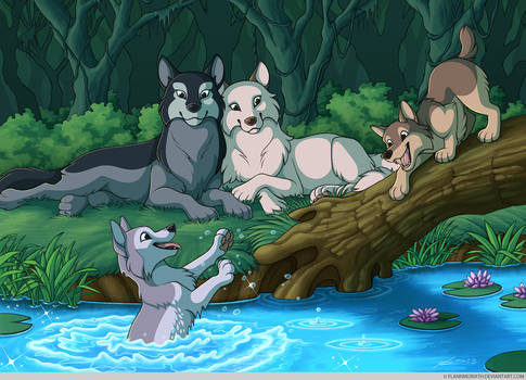 The Jungle Book - Shonen Mowgli - Wolf Family