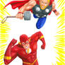 Flash and Thor