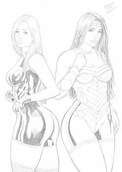 Wonder Woman and Black Canary. 5 January 2015