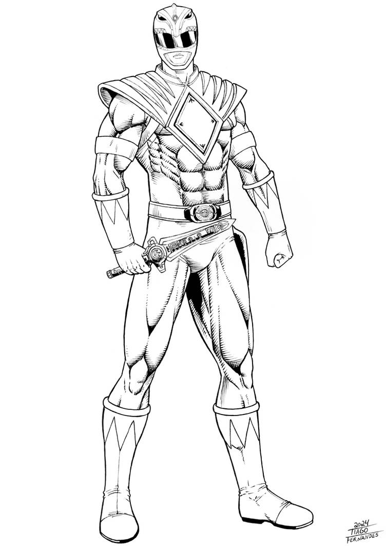 Commission Bootless Rangers GREEN RANGER - Commission 2024- bw by TIAGO-FERNANDES on DeviantArt