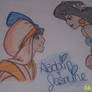 Princess Jasmine and Aladdin