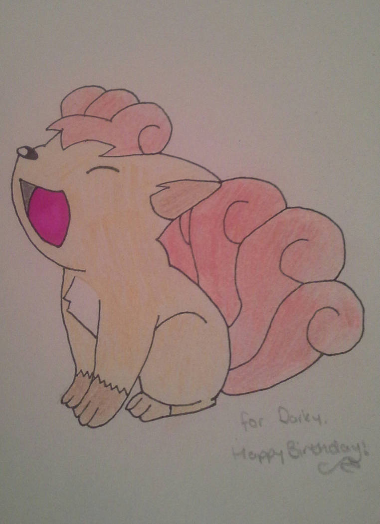 Vulpix Bday Vulpix- Happy Birthday, Darky! by Cheesecake-Superstar on DeviantArt