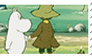 f2u moomin+snufkin stamp