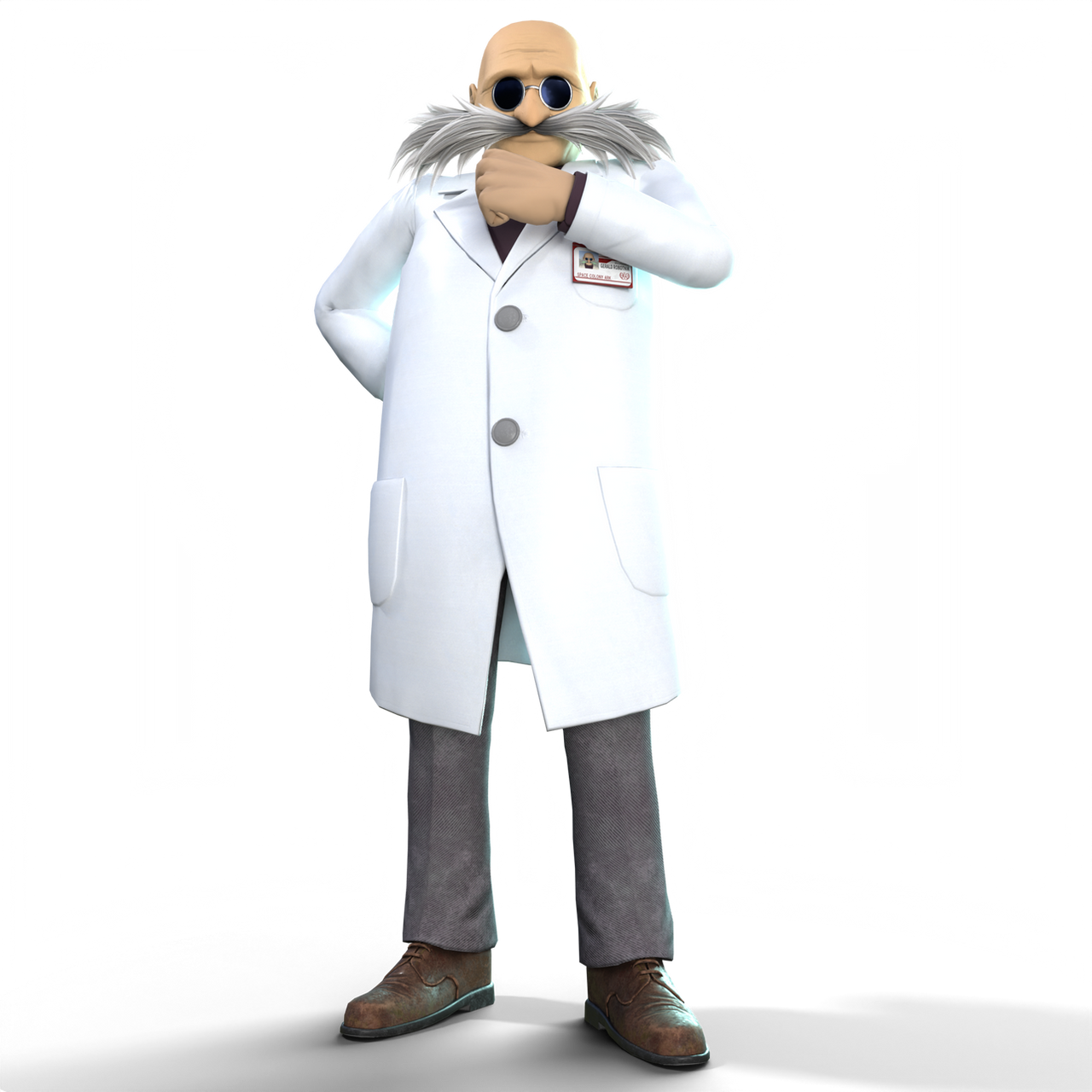 Gerald Smiling Gerald Robotnik by GameGuyBenn on DeviantArt
