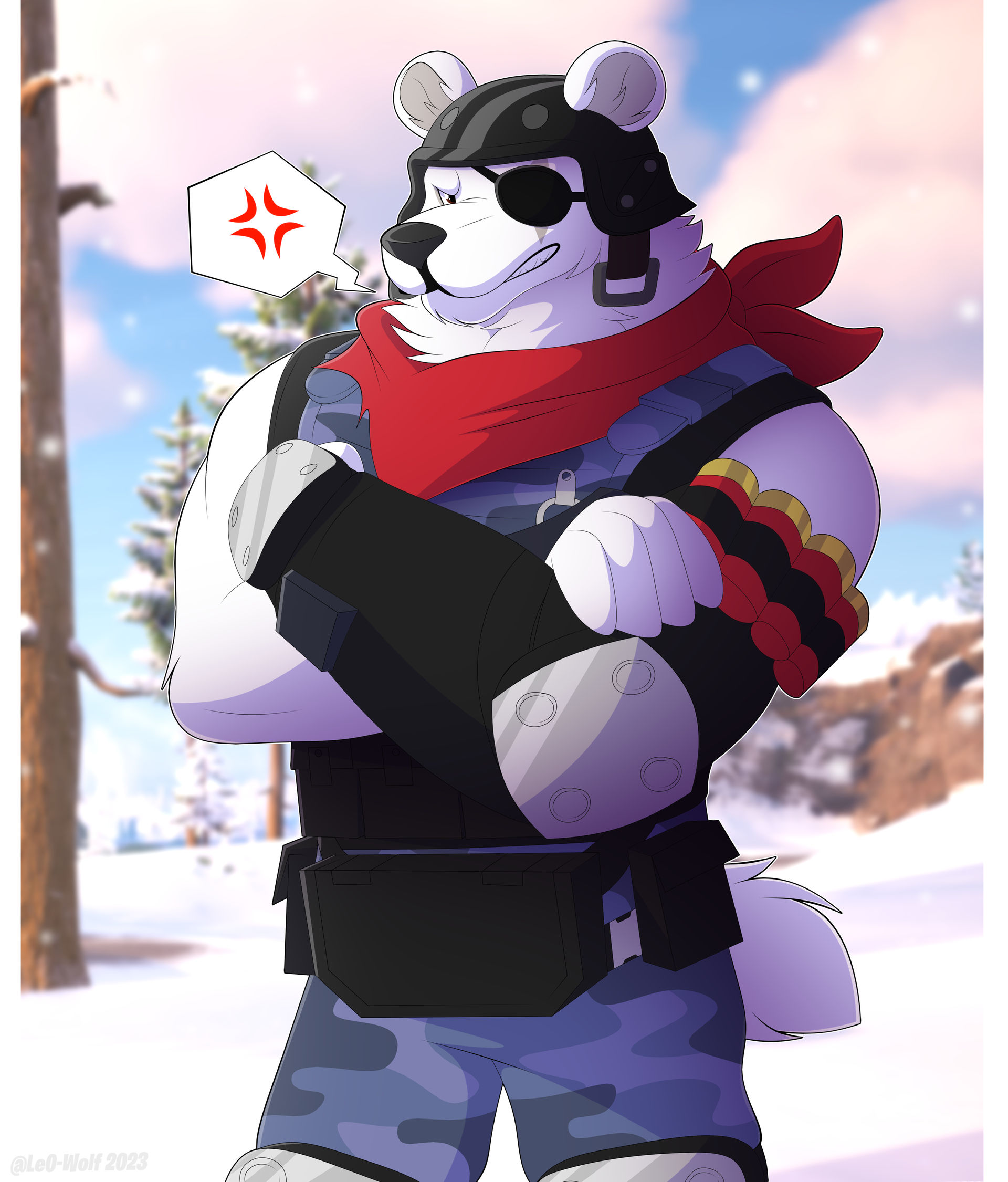 Polar on Winter by Le0-Wolf on DeviantArt