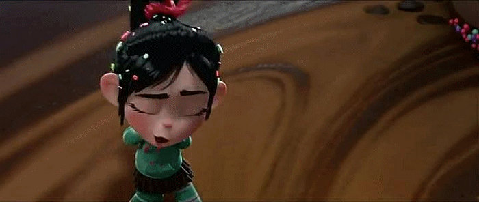 Vanellope: Close your eyes !