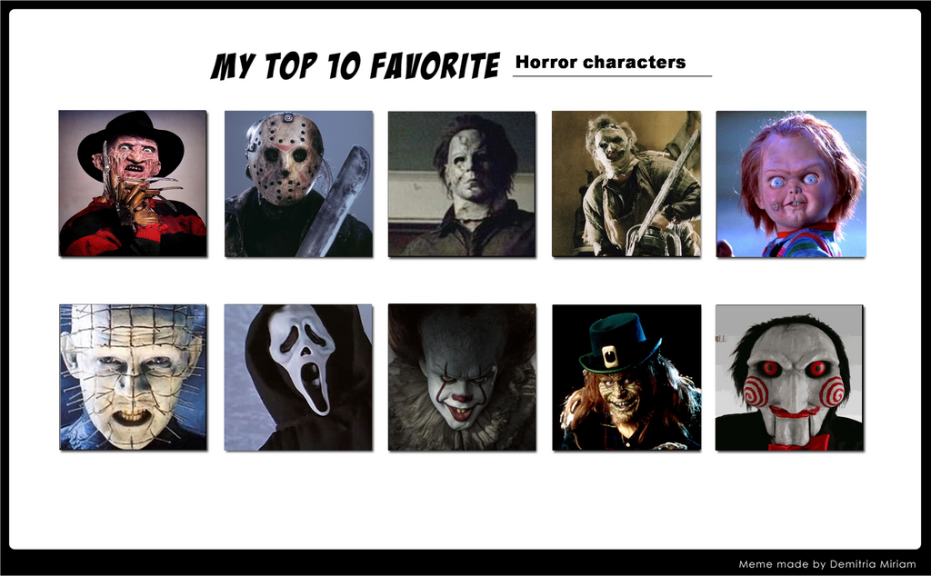 My Top 10 Favorite Horror by xxphilipshow547xx on