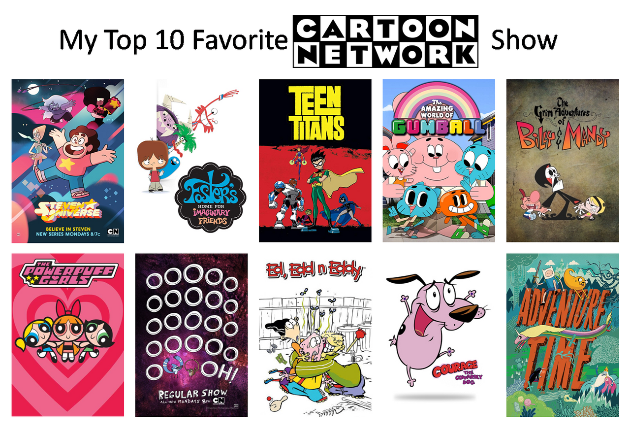 Top 10 Cartoon Network Shows by Perro2017 on DeviantArt