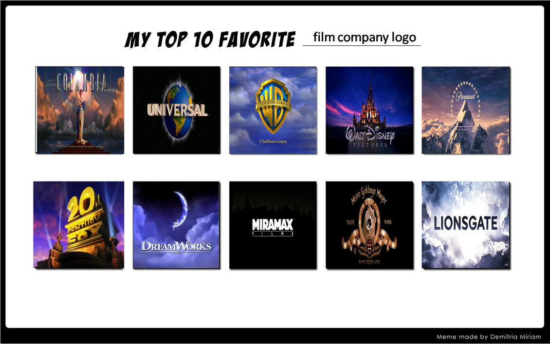 Ubarmhjertig abstraktion Soaked My Top 10 Favorite film company logo by xxphilipshow547xx on DeviantArt