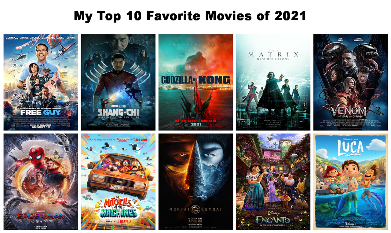 My Top 10 Favorite Movies of 2021 by xxphilipshow547xx on DeviantArt