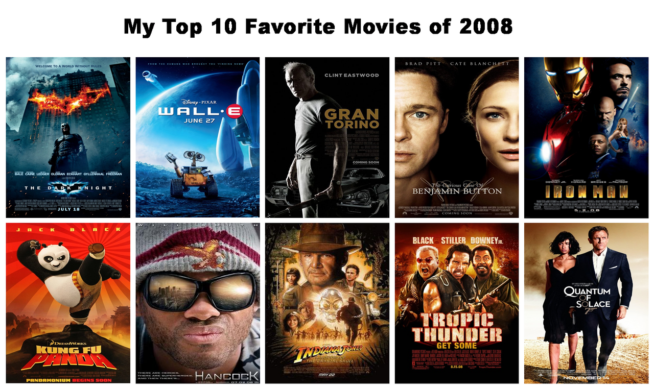 Top 10 Favorite Movies 2008 by xxphilipshow547xx on DeviantArt