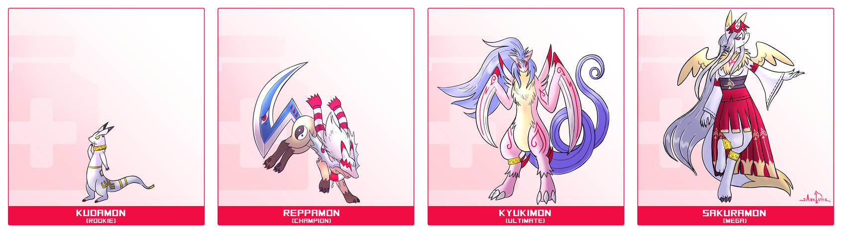 Custom Digimon Line Digimon Line - Kudamon Line by Arylett-Charnoa on DeviantArt