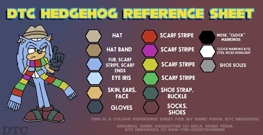 DTC Hedgehog Reference Sheet by Dan-the-Countdowner on DeviantArt