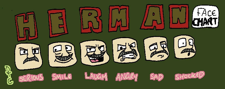 Herman Slurring Herman Face Chart by Dan-the-Countdowner on DeviantArt