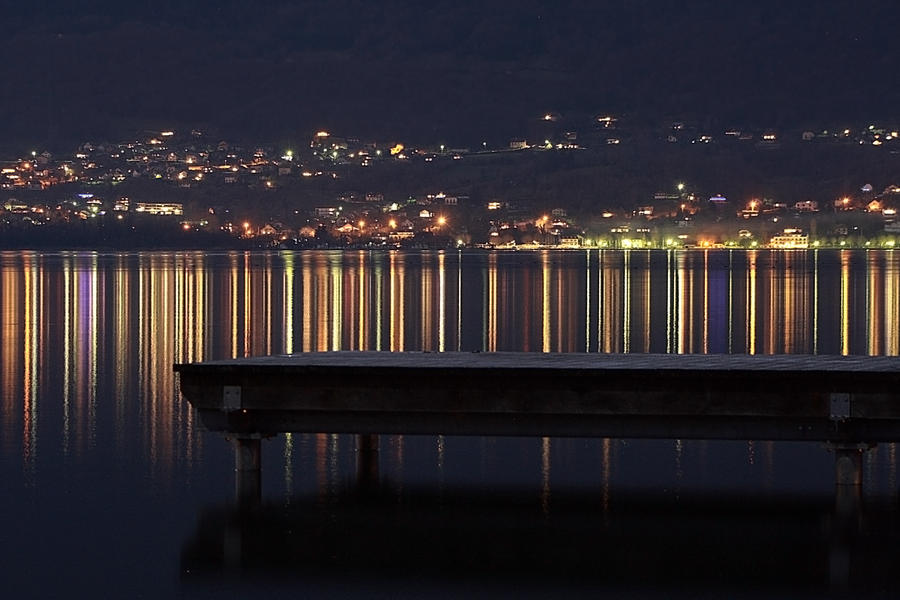 across the lake