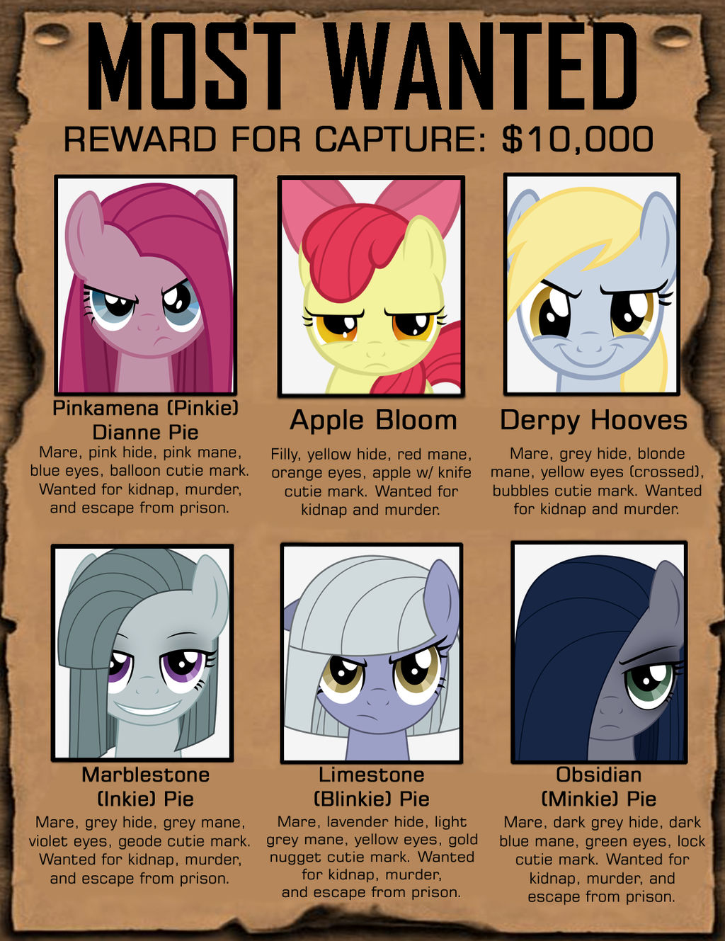 Ponyville's Most Wanted