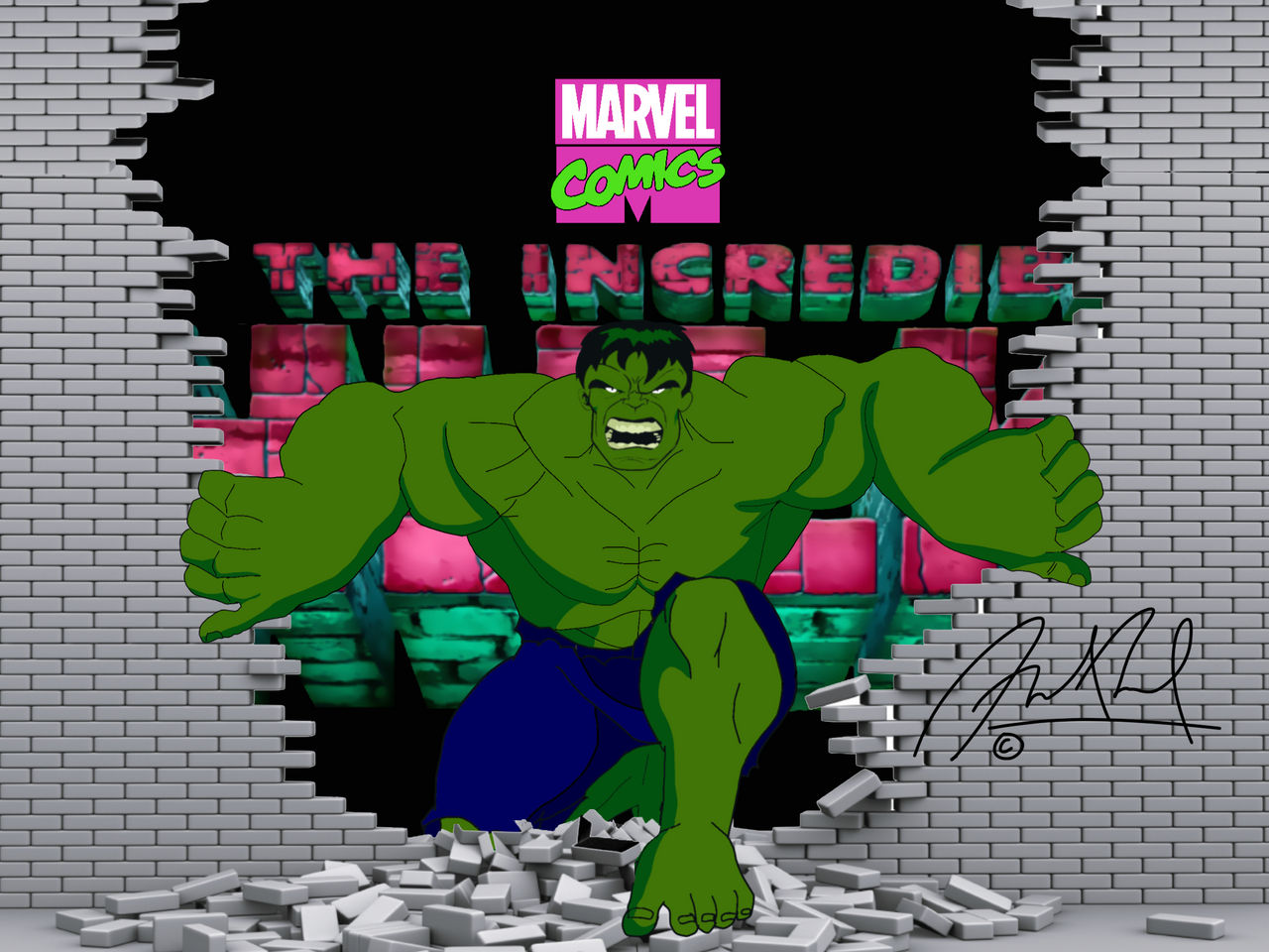 The Incredible Hulk (1996 Cartoon) Fan Art by Me by shozua on DeviantArt
