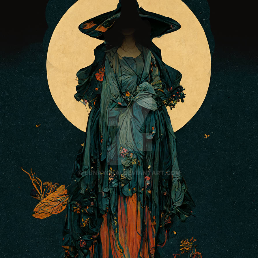 Witch Frame Face Less The Faceless Moon Witch by LunaYokai on DeviantArt