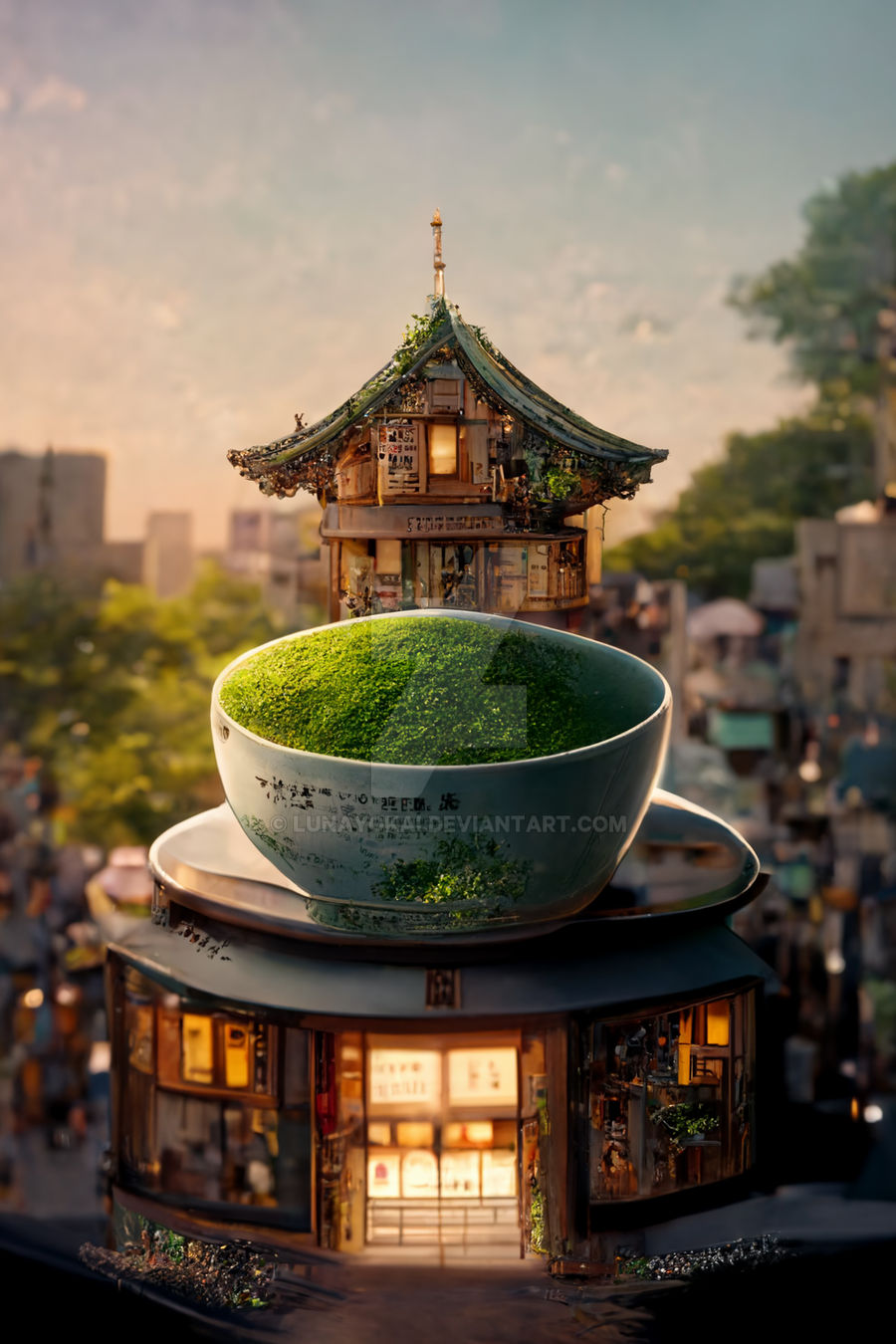 Matcha Tea Shop The Matcha Tea Shop by LunaYokai on DeviantArt