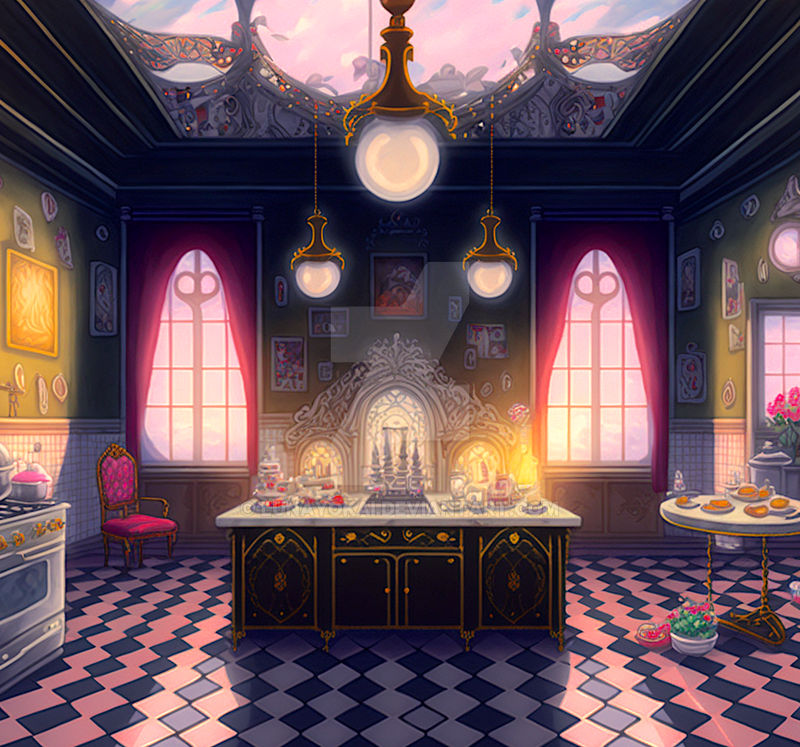 Addams Family Kitchen by LunaYokai on DeviantArt