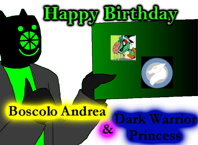 Happy Birthday, Boscolo Andrea  Dark Warrior Prin