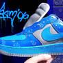 Customized Airforce 1's - Crip