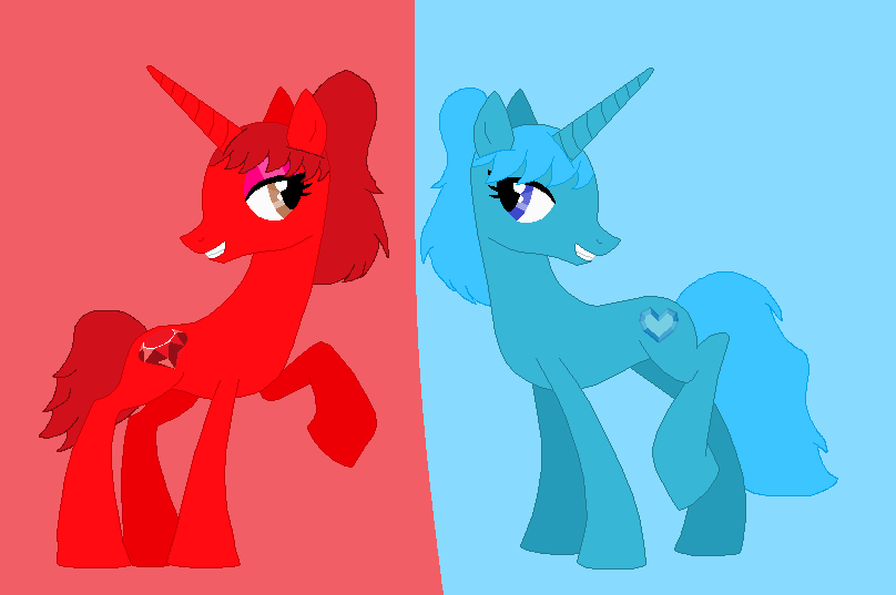 Mlp oc Ruby Stone and Sapphire Stone