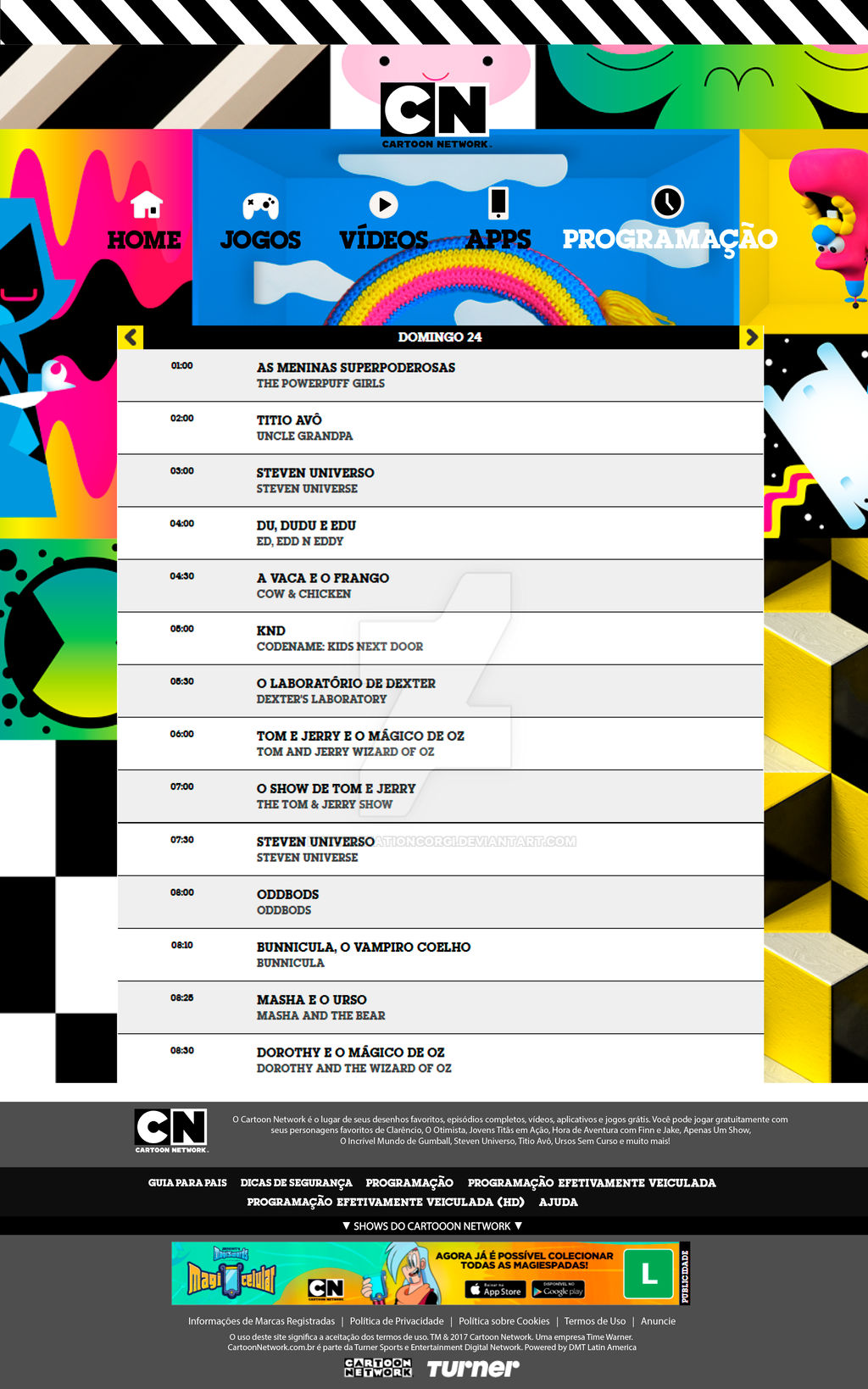 Cartoon Network Website Redesign - Programacao* by DeterminationCorgi ...