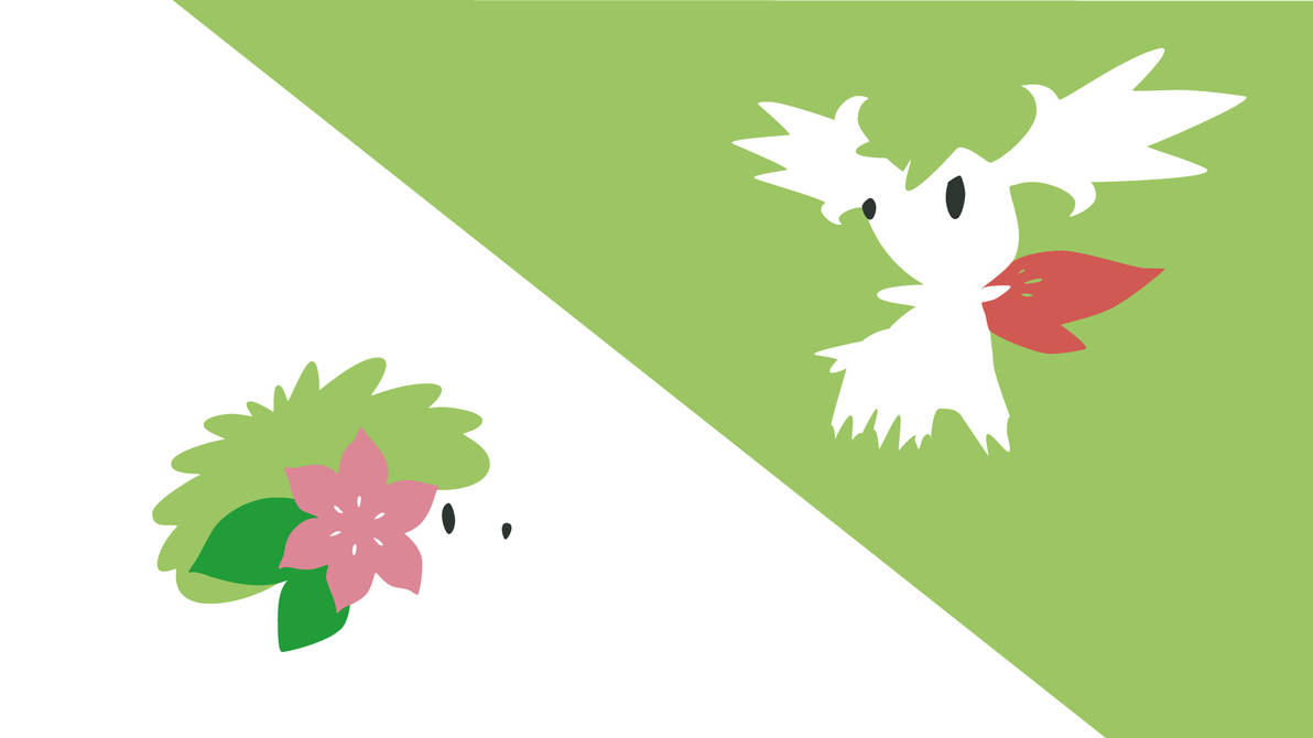 Shaymin Minimalist Vector by Krukmeister on DeviantArt