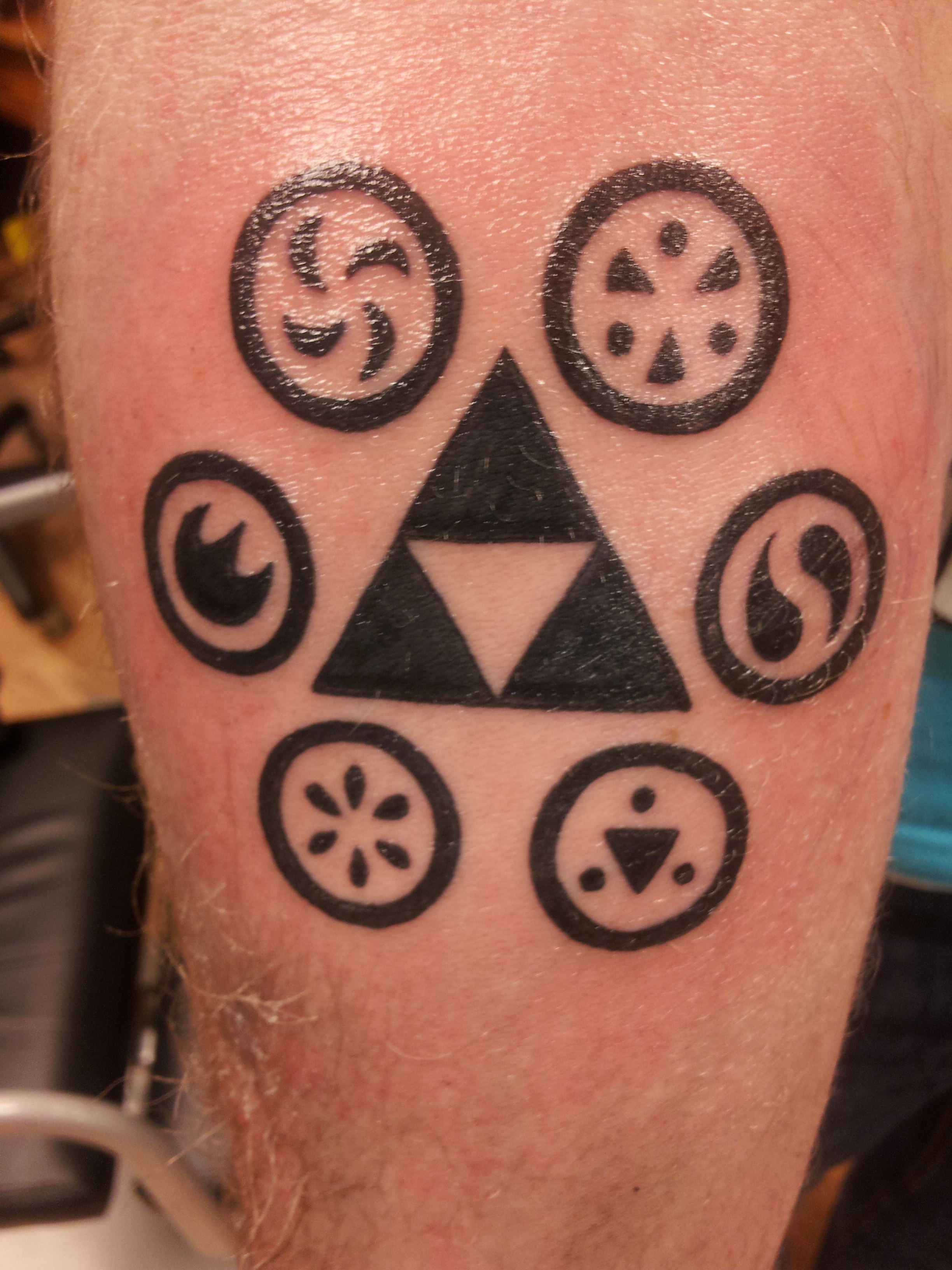 Zelda Tattoo Triforce OoT Sage Medallions