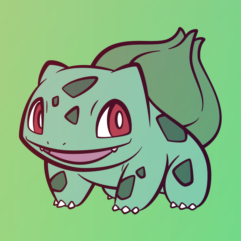 Bulbasaur ('Lineart' practice)