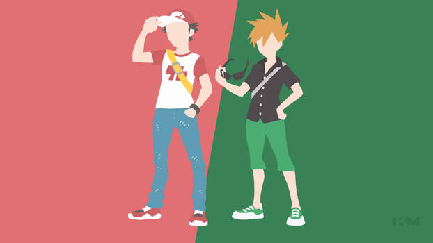 Pokemon Sun/Moon - Trainer Red and Blue