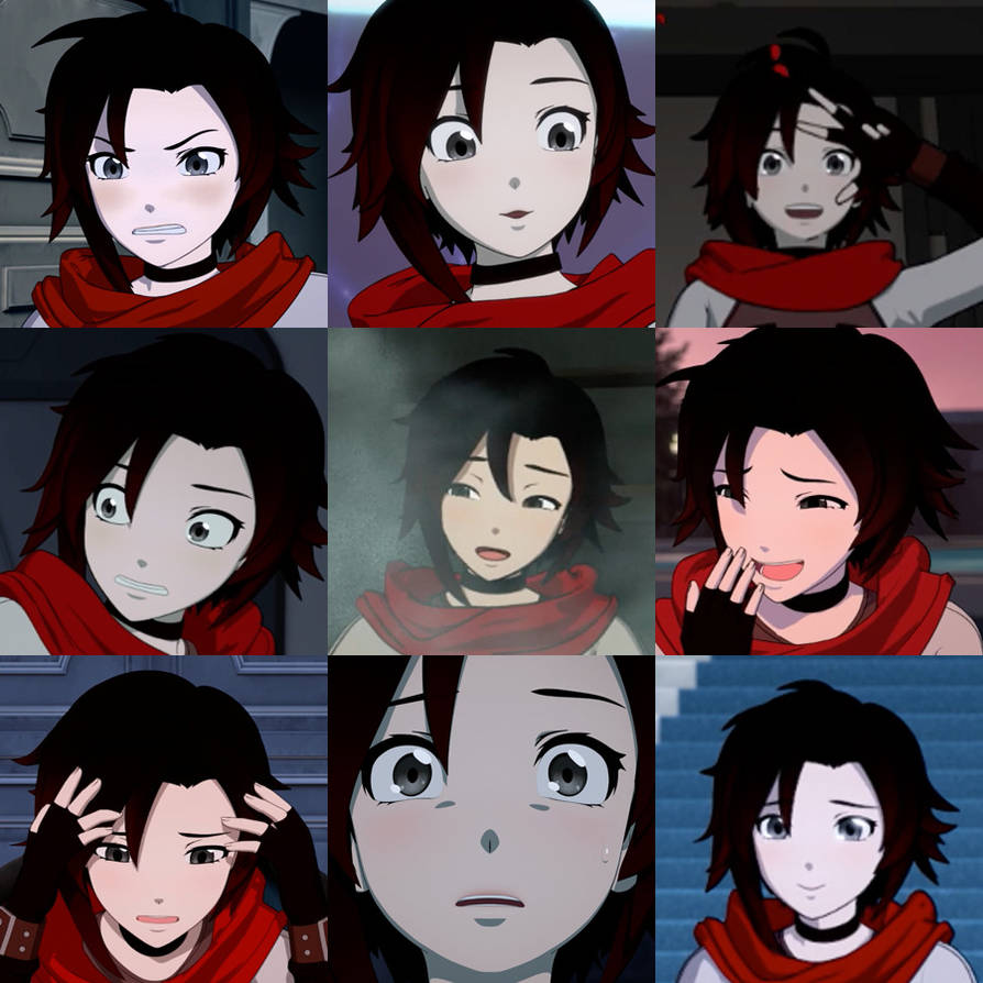 Ruby Rose Expressions in Volume 7-9 by JackWayne001 on DeviantArt