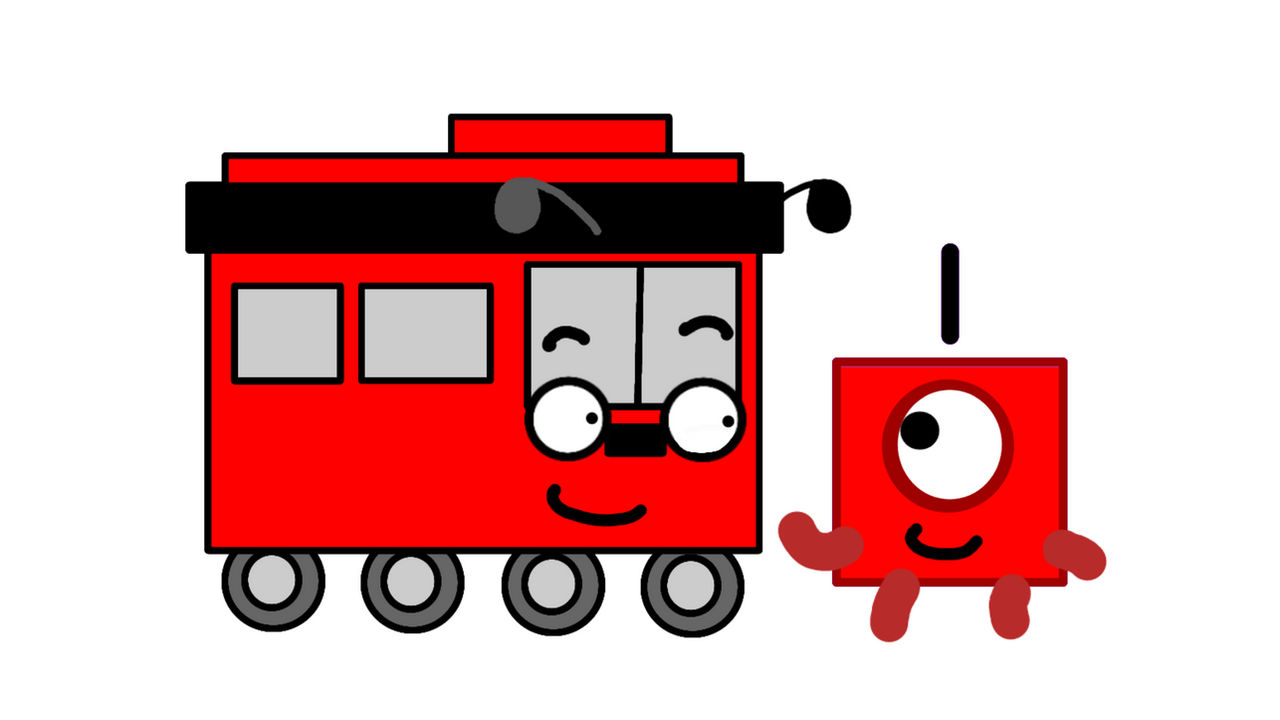 Red Bus Number Red Bus/Numberblock: Red Bus Meets Numberblock One by AlphabetLoreGFan ...