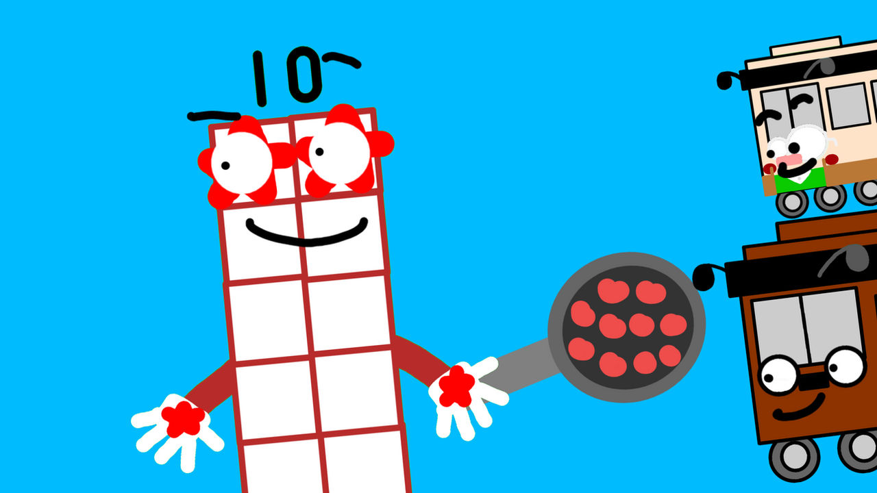 Red Bus Number Red Bus/Numberblocks: Ten Fat Sausages by AlphabetLoreGFan on DeviantArt