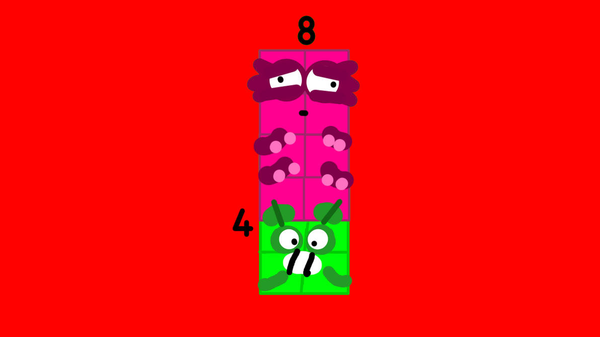 Mixels Number Block Mixels/Numberblocks: Eight And Four Murp Log by AlphabetLoreGFan on ...