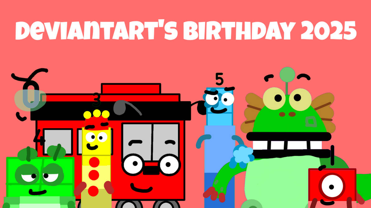 Red Bus/Numberblocks Block High: Devaintart B-Day by AlphabetLoreGFan ...