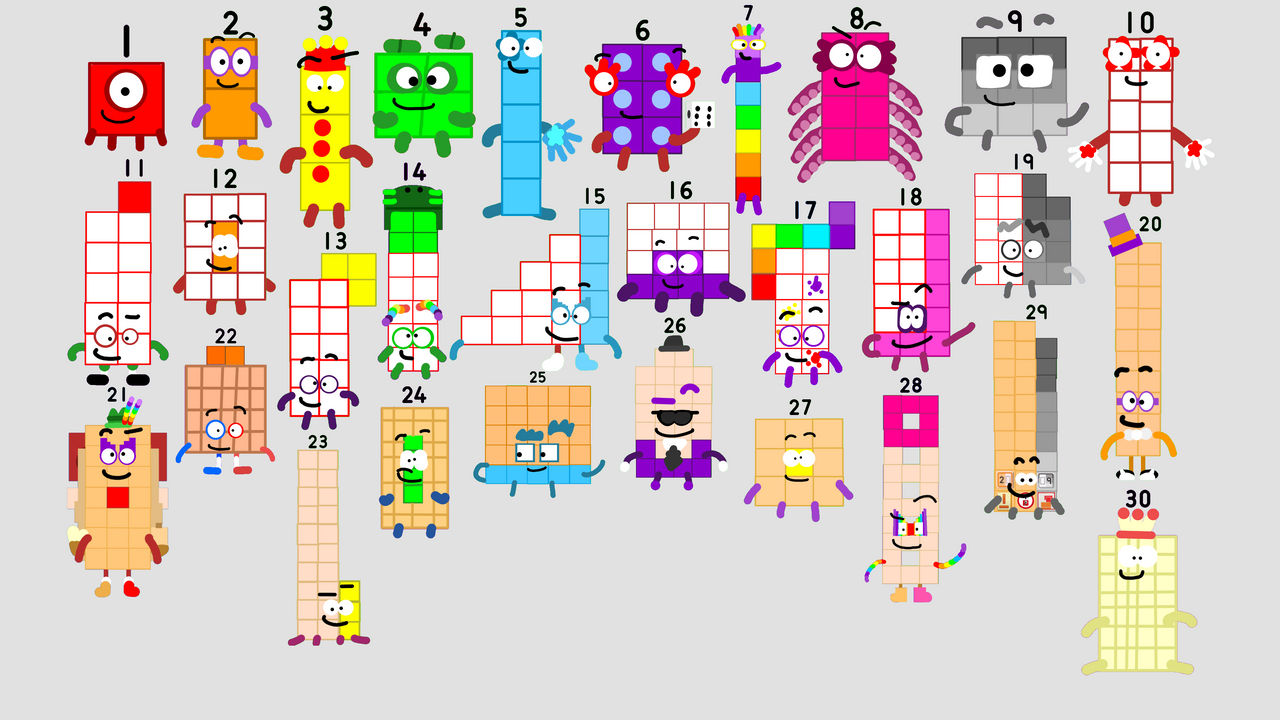 Number Blocks Style Numberblocks: Numberblocks 1-30 In My Style by AlphabetLoreGFan on ...