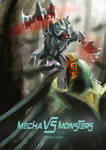 Mecha vs Monster by mishkosiela
